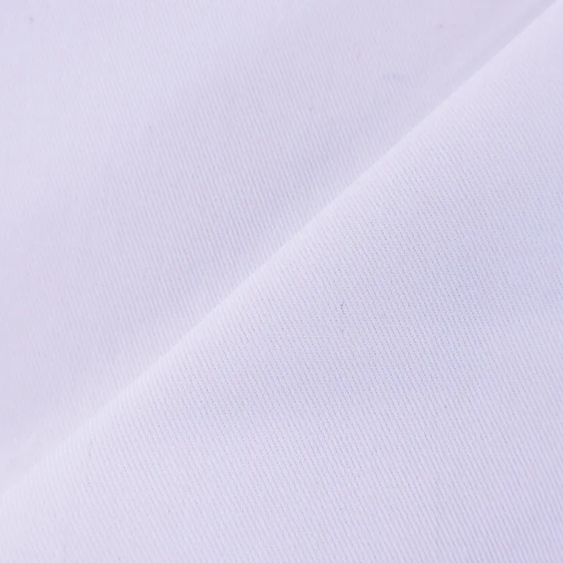 100% Cotton Twill - Bright White