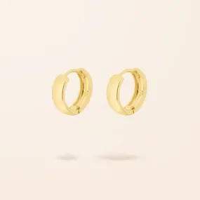 10K Gold Bold Huggie Earrings