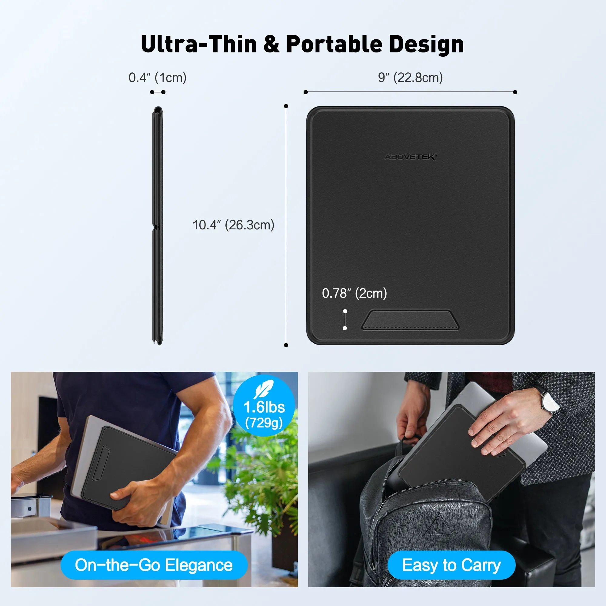 2-in-1  Ultra-Sleek Portable Laptop Stand (LS-1)