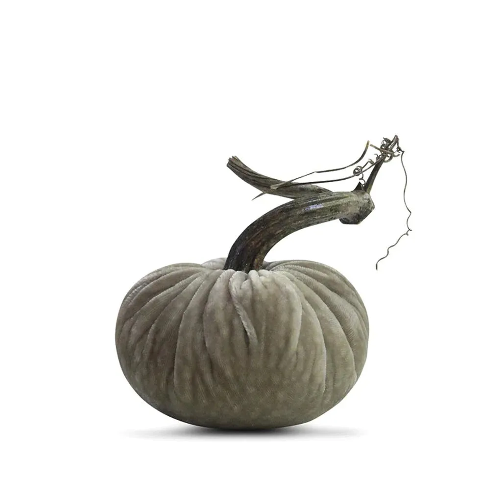 4" Velvet Pumpkin