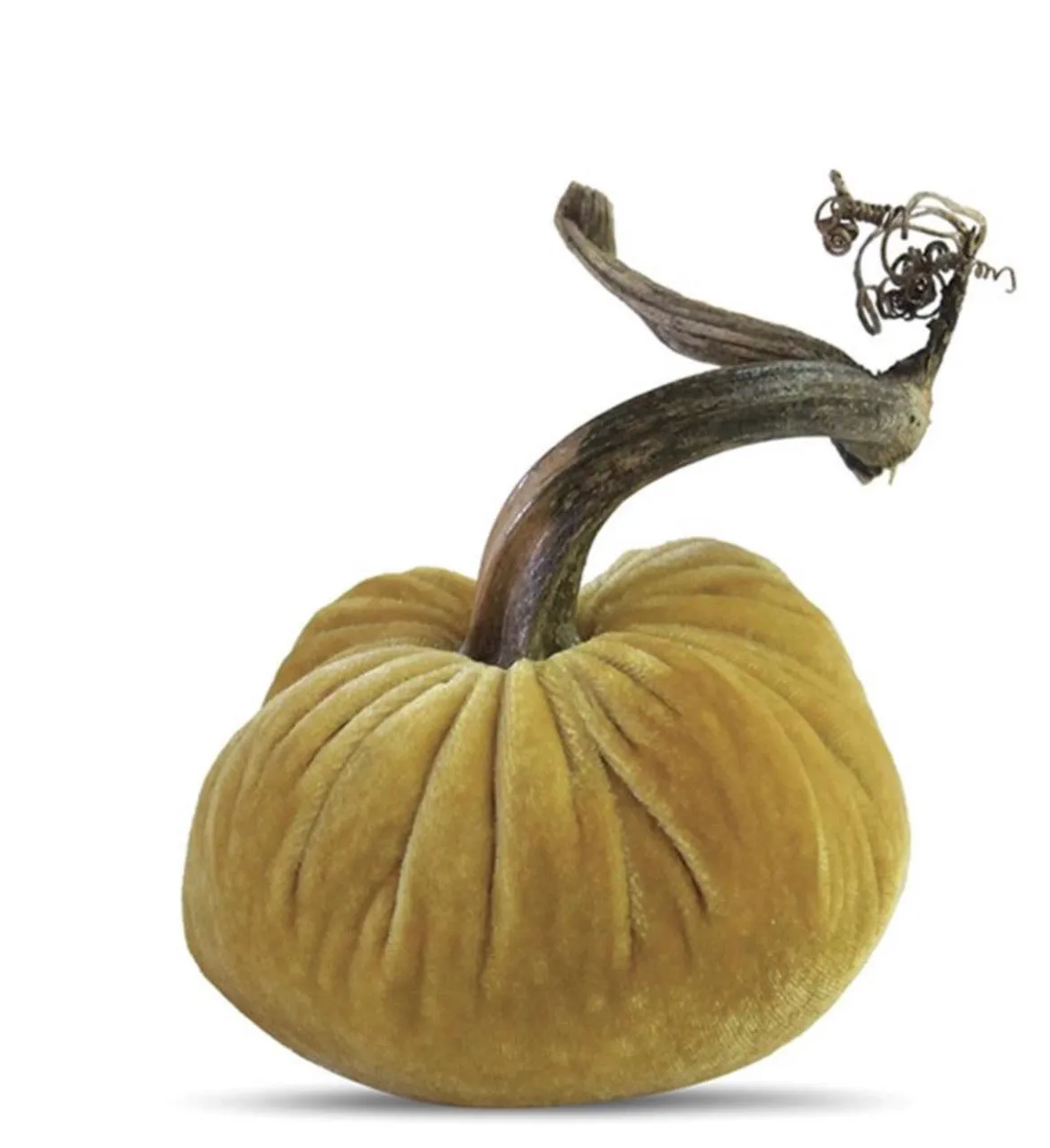 4" Velvet Pumpkin