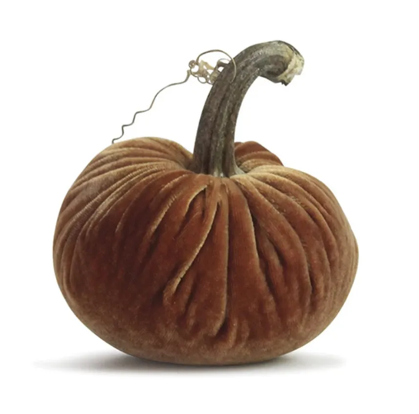 4" Velvet Pumpkin