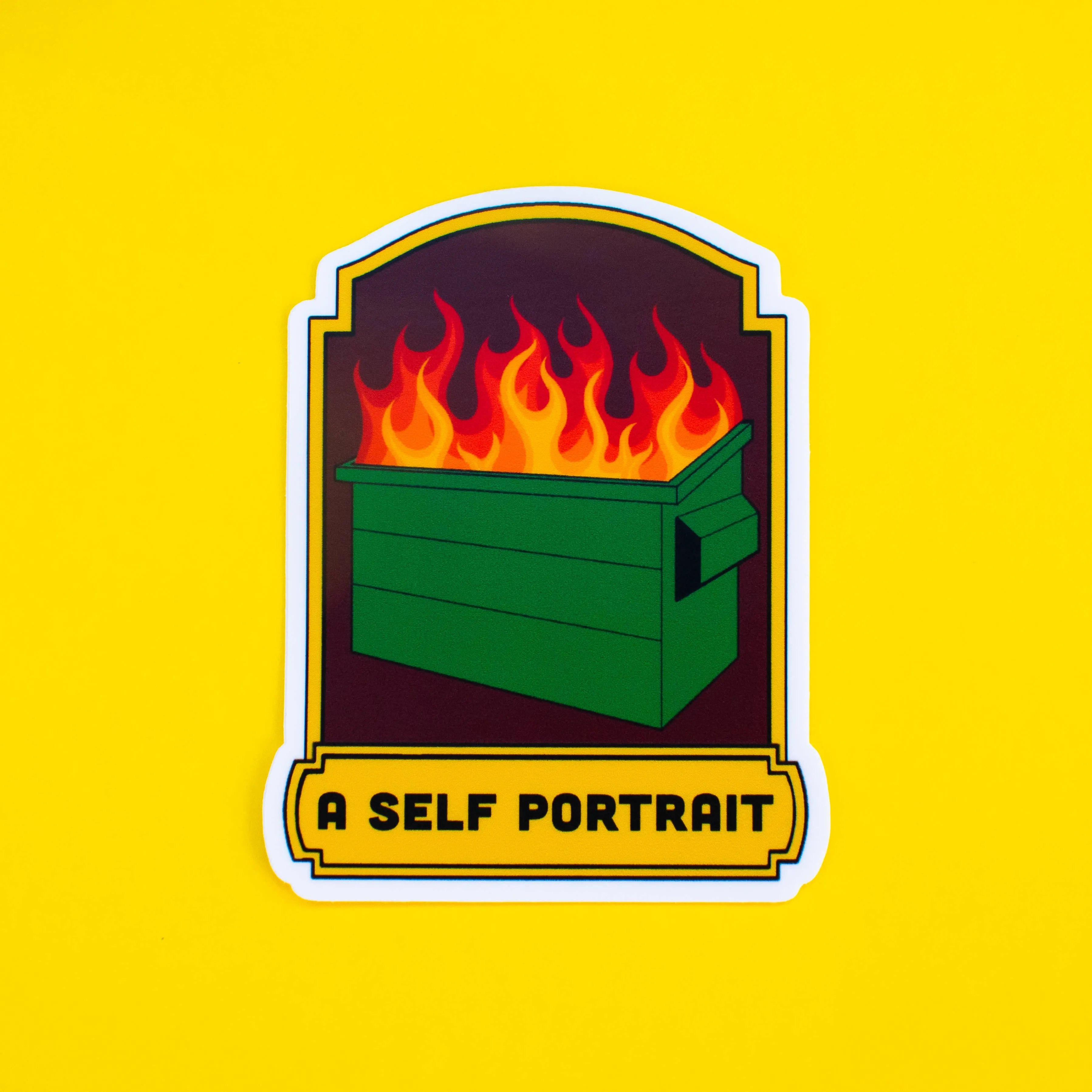 A Self Portrait Sticker