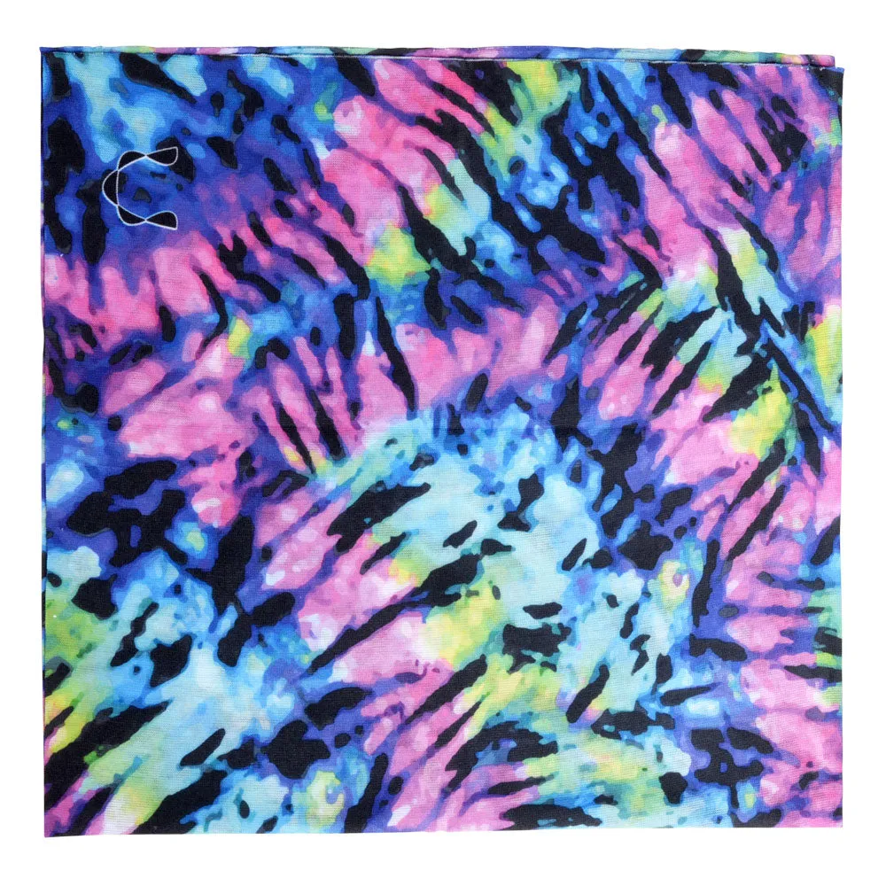 BANDANA - BRIGHT TIE DYE FULL SIZE BANDANA