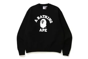 BAPE Relaxed Classic College Crewneck Black