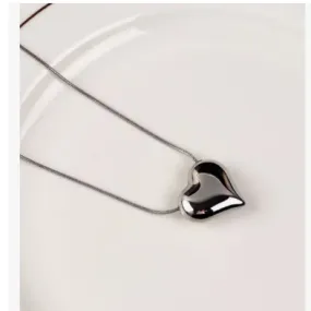 Be Bold Silver Heart Necklace