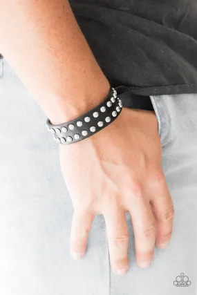 Biker Bold Black Bracelet