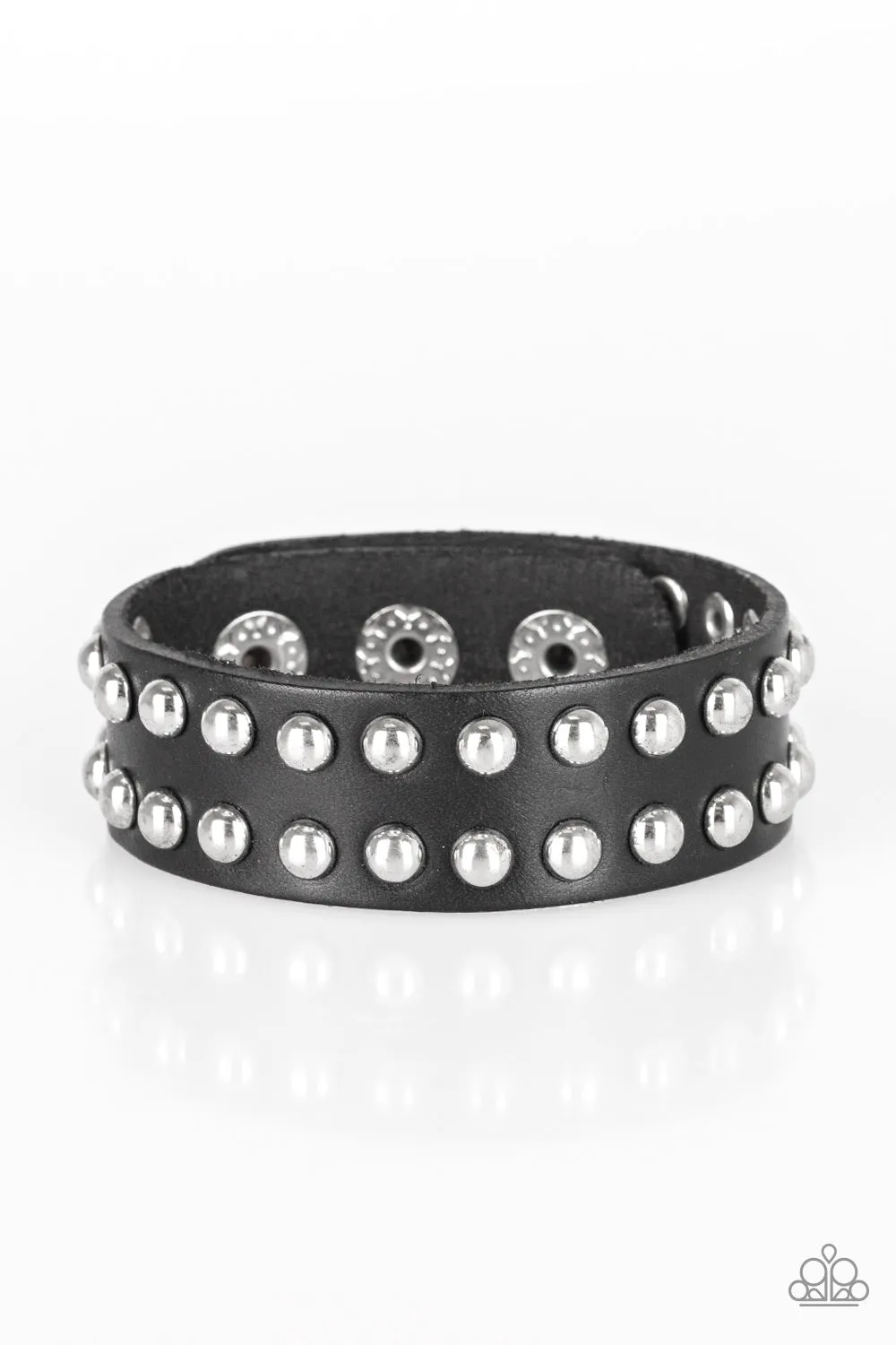 Biker Bold Black Bracelet