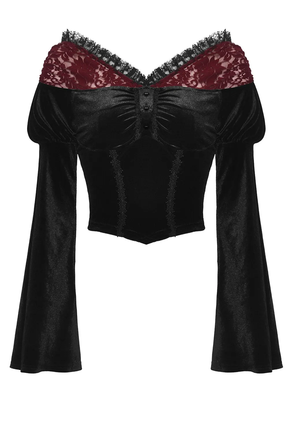 Blood Fantasia Velvet Top