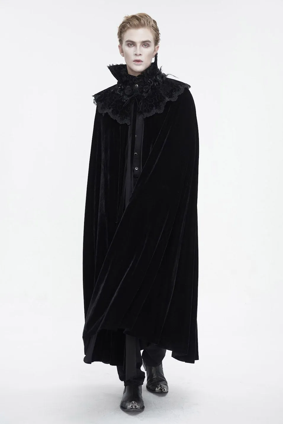 Blood House Black Velvet Cloak