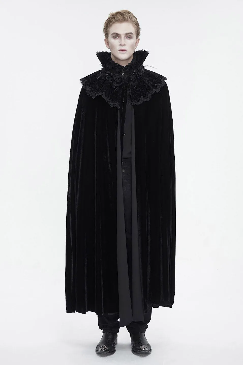 Blood House Black Velvet Cloak