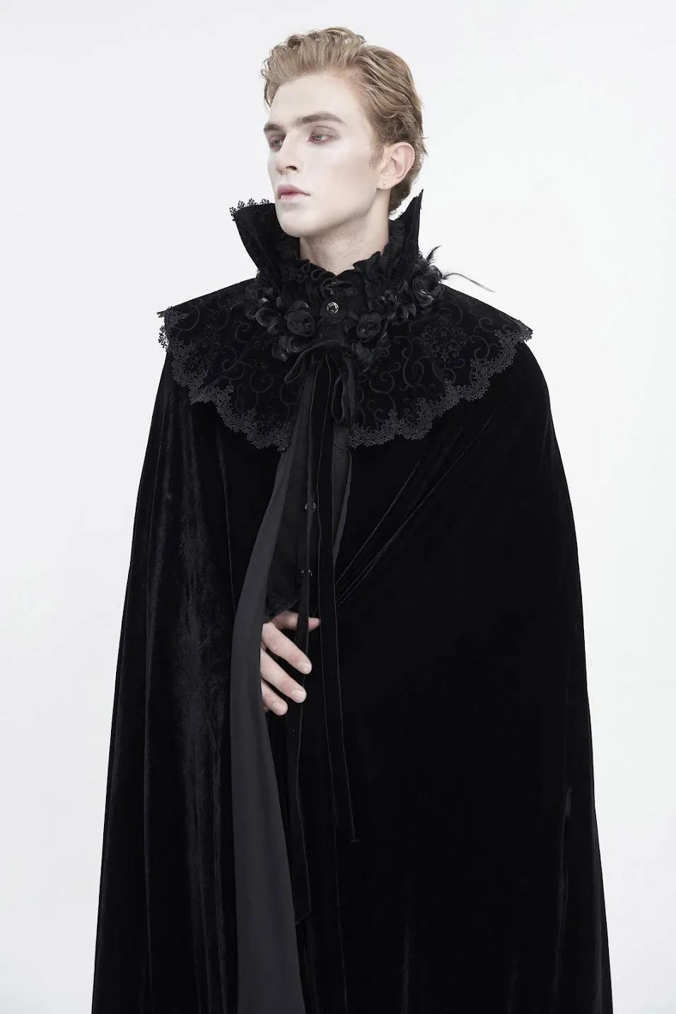 Blood House Black Velvet Cloak