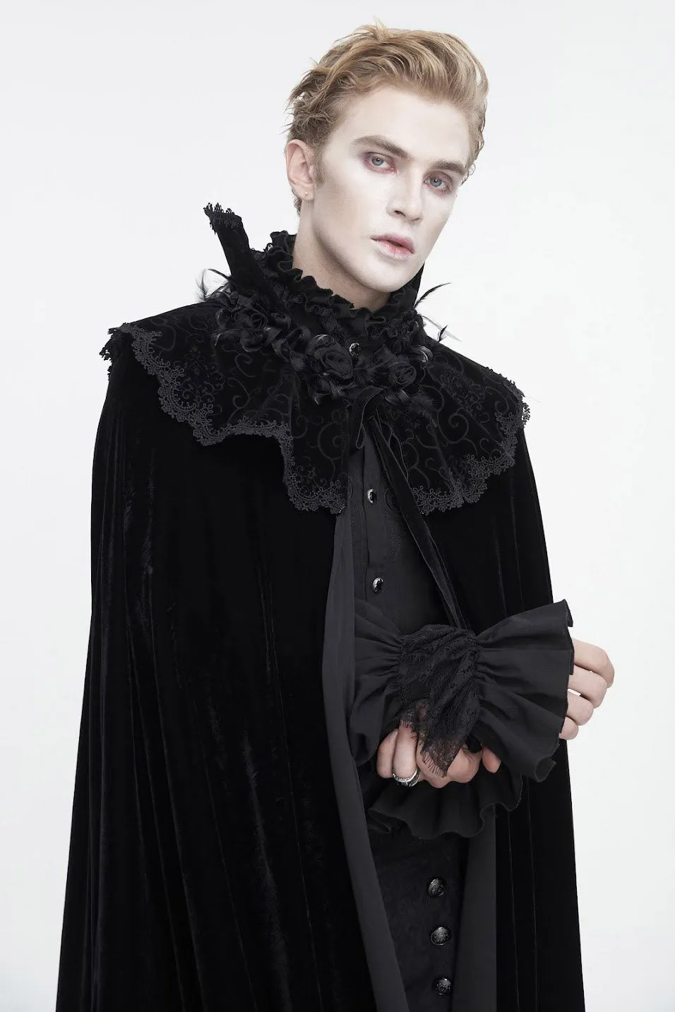 Blood House Black Velvet Cloak