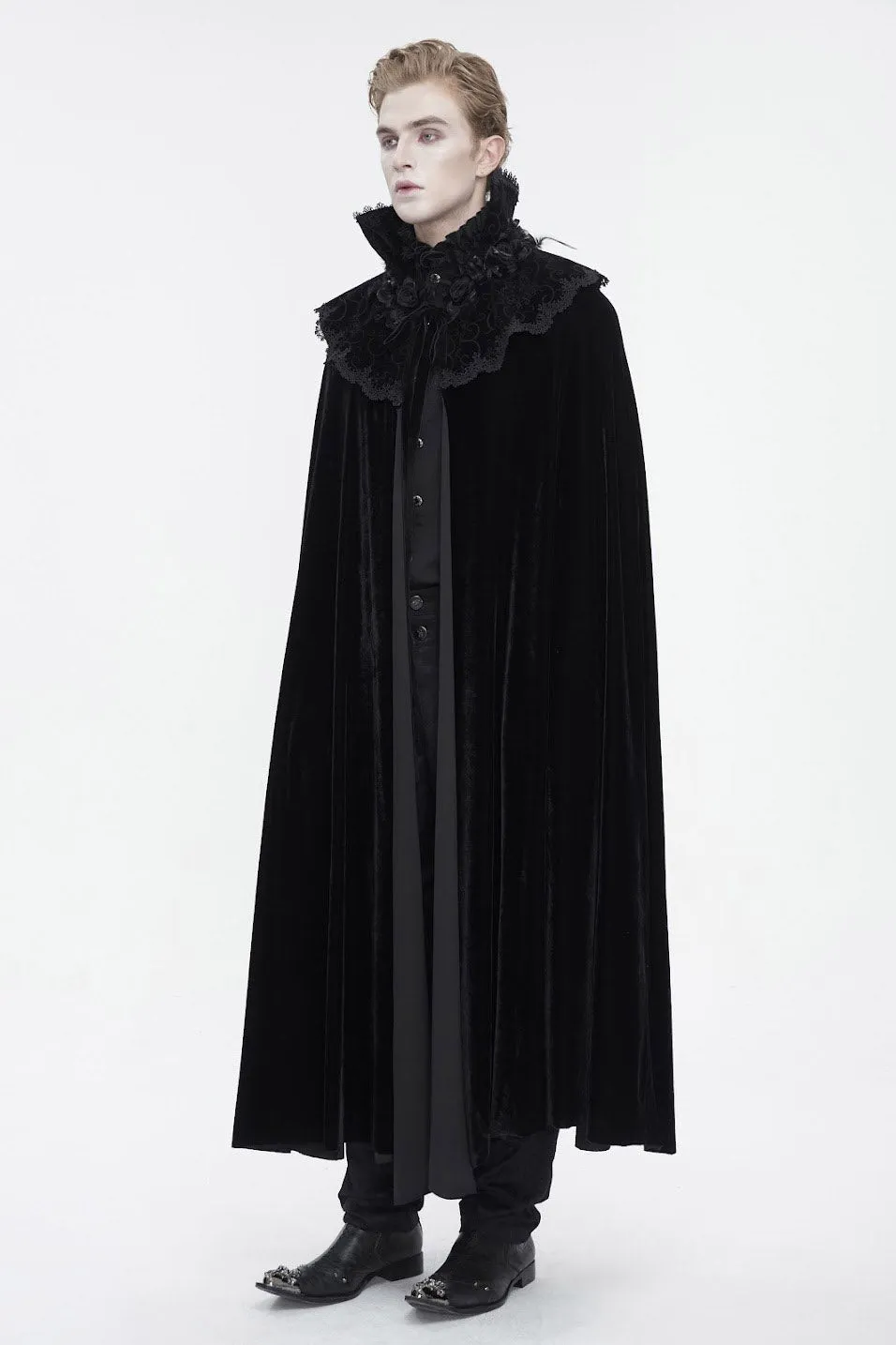 Blood House Black Velvet Cloak