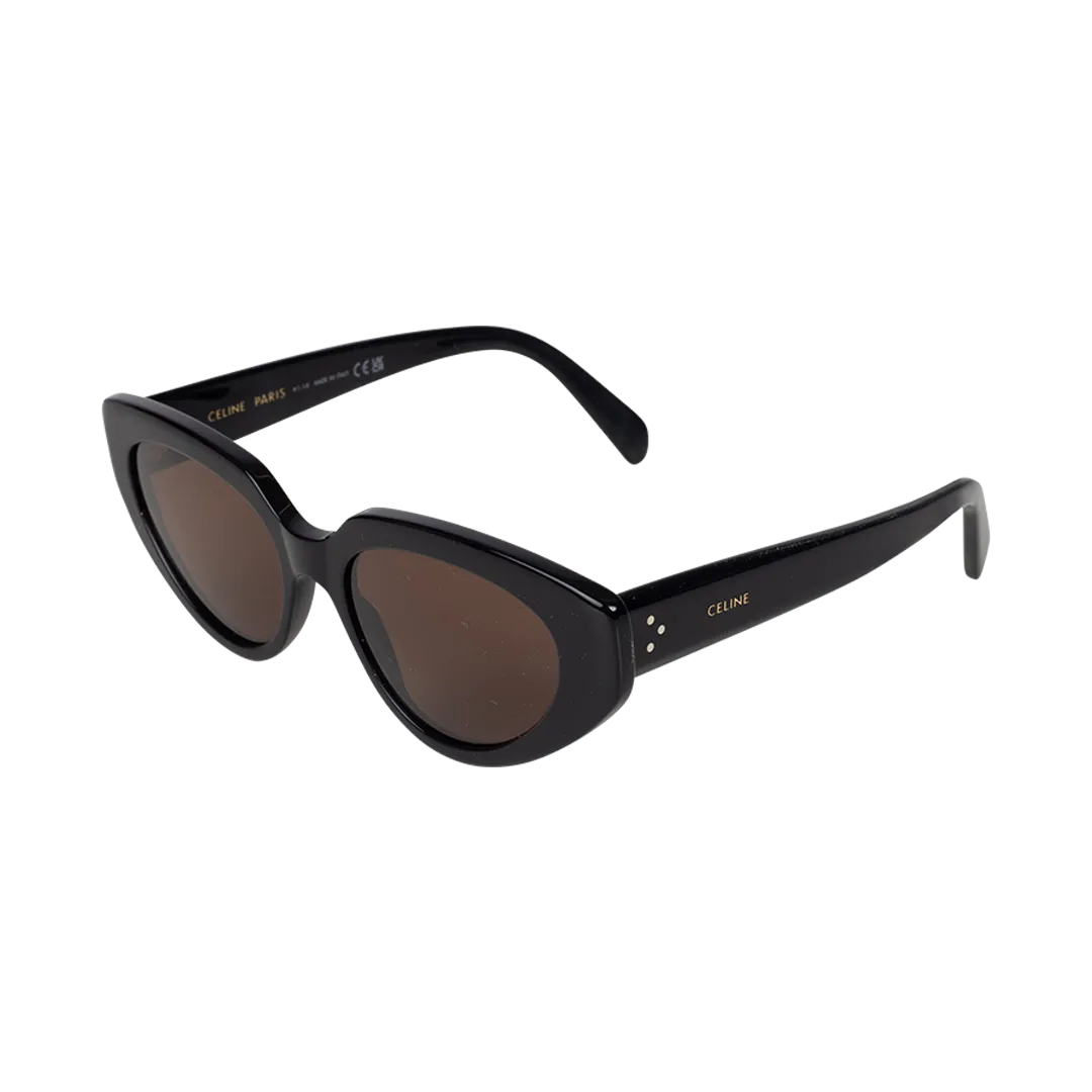 Bold 3 Dots Cat-Eye Sunglasses