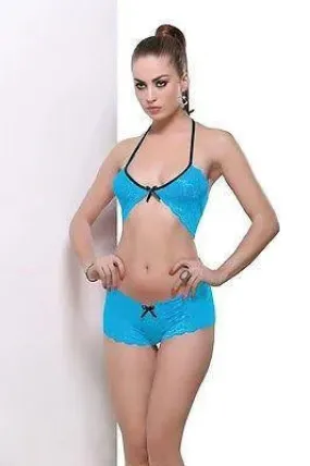 Bold Desire Babydoll Set Blue #902