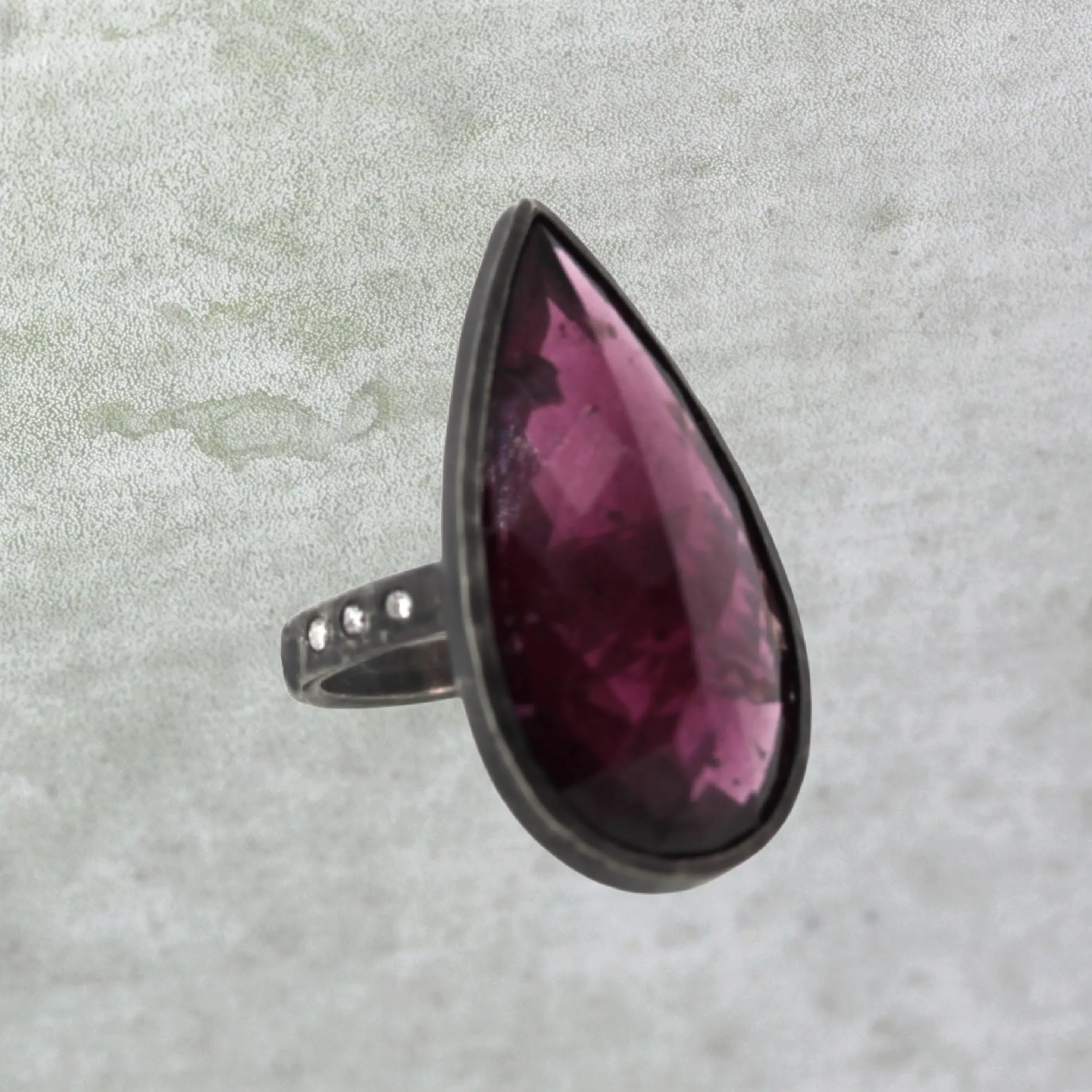 Bold Garnet Ring