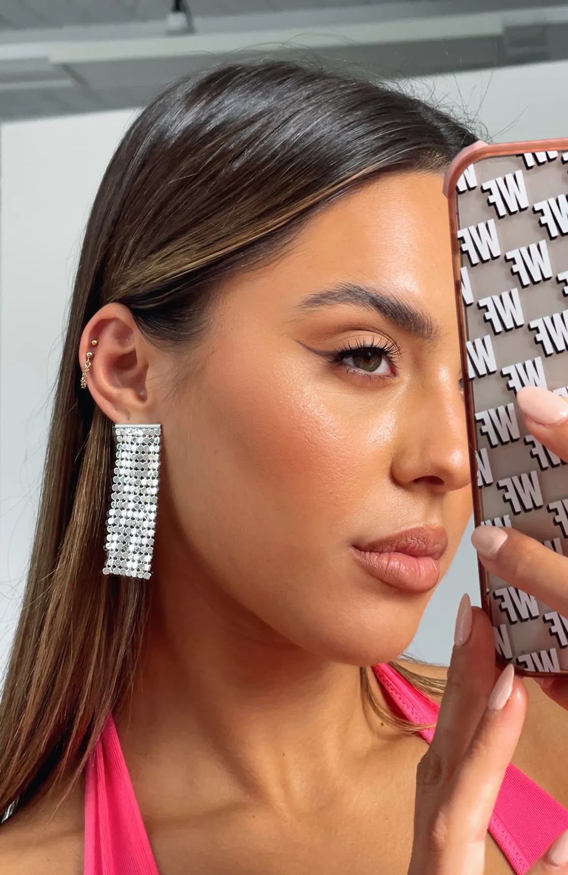 Bold Move Earrings Silver