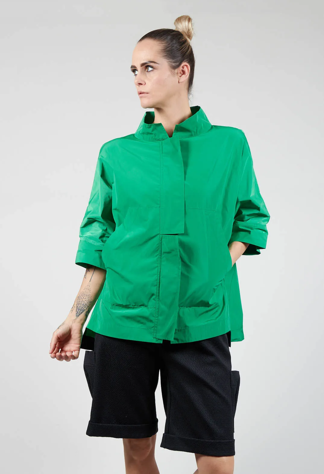 Bolo Jacket in Bright Green