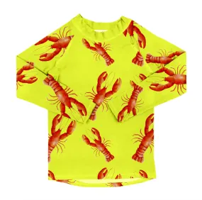 Bright Lobster Kids' Rash Top