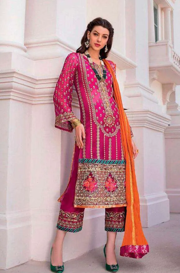 Bright Party Wear Georgette Pakistani Style Suit