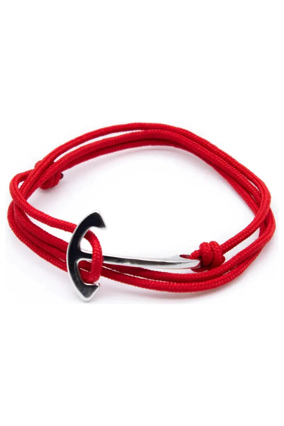 Bright Red Rope Anchor Bracelet