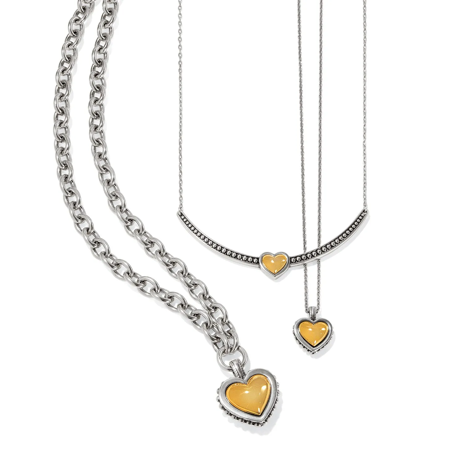 Brighton Pretty Tough Bold Heart Necklace