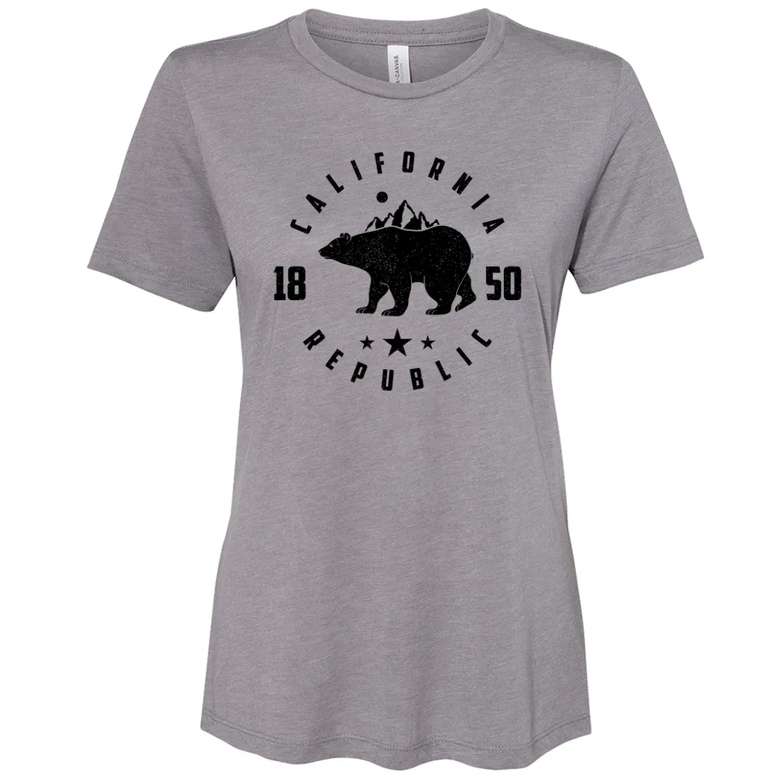 California Republic Mountains Women's Relaxed Jersey Tee