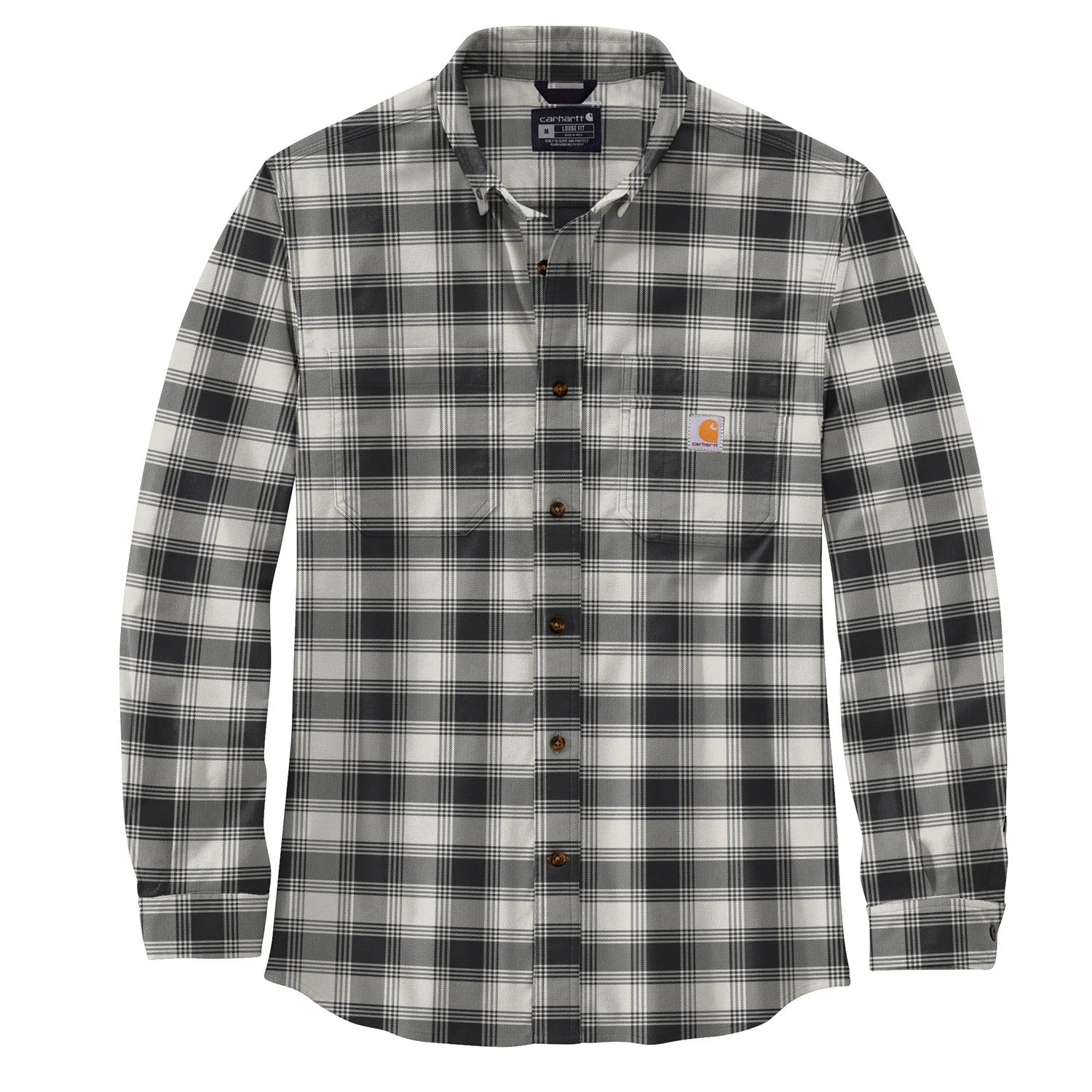 Carhartt Men's Rugged Flex Button-Down Flannel Work Shirt