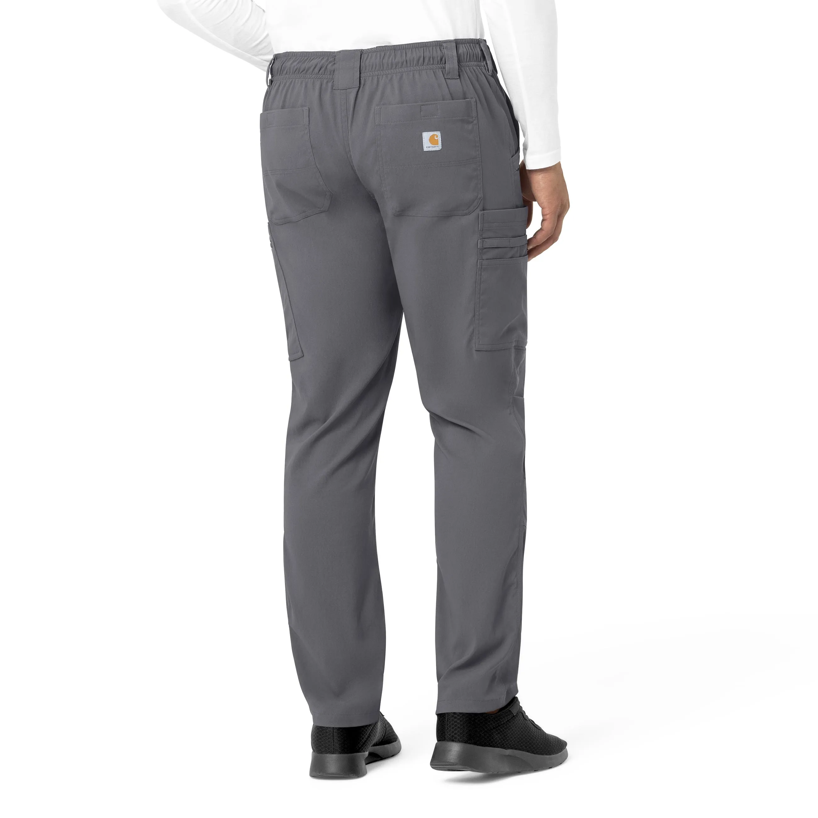 Carhartt Rugged Flex Peak Men's Straight Leg Cargo Scrub Pant - Pewter