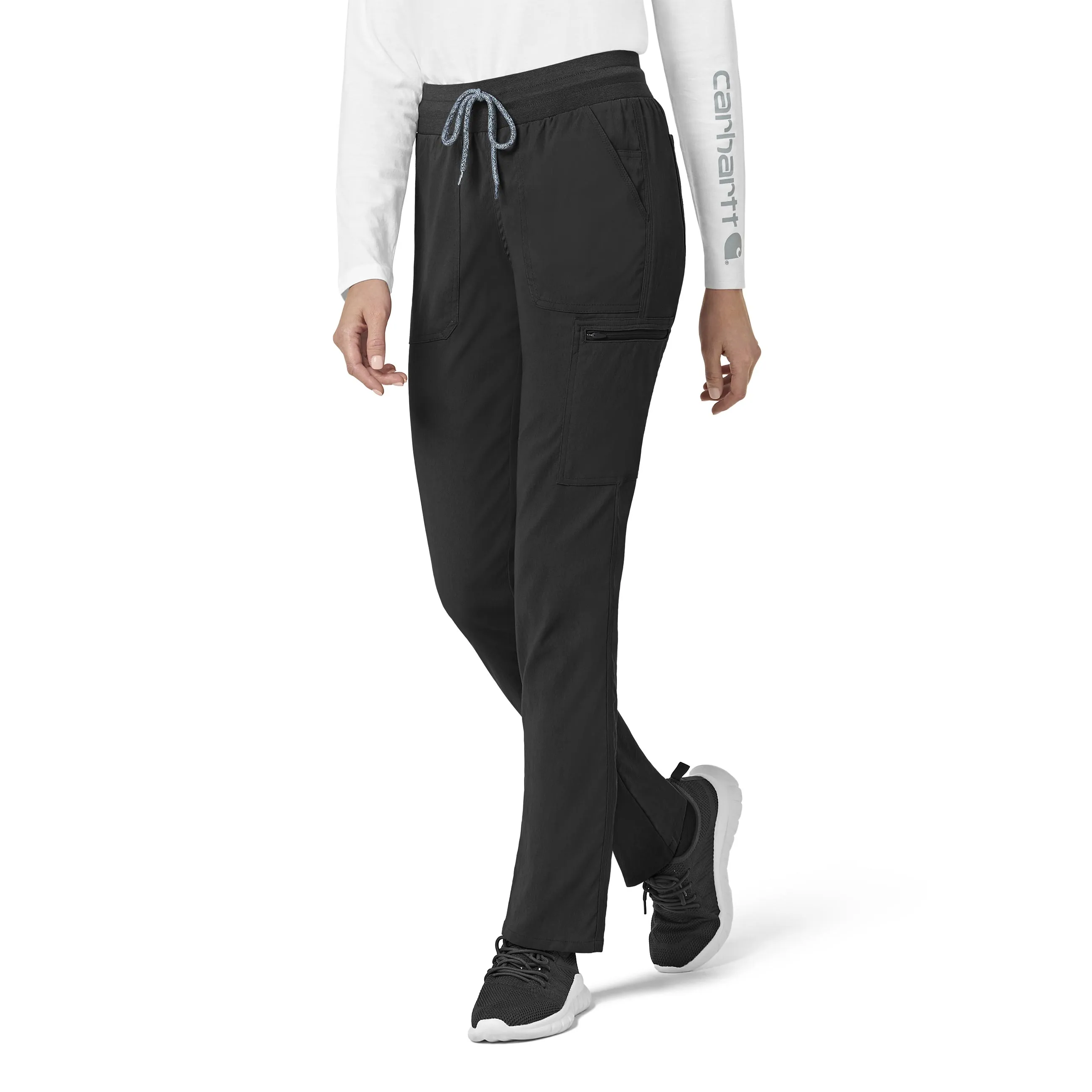 Carhartt Rugged Flex Peak Women's Slim Leg Scrub Pant - Black