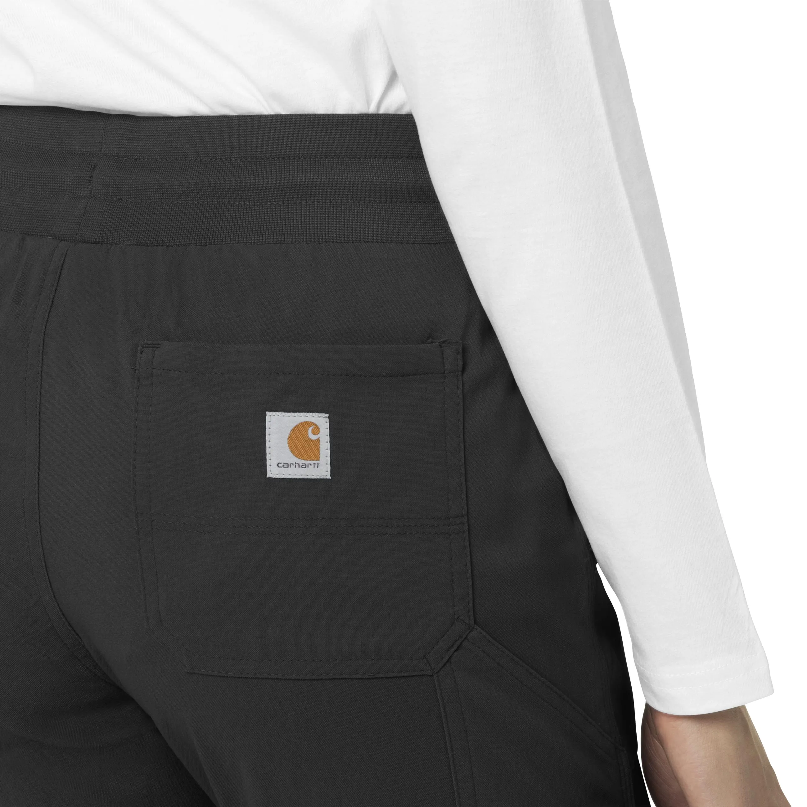 Carhartt Rugged Flex Peak Women's Slim Leg Scrub Pant - Black