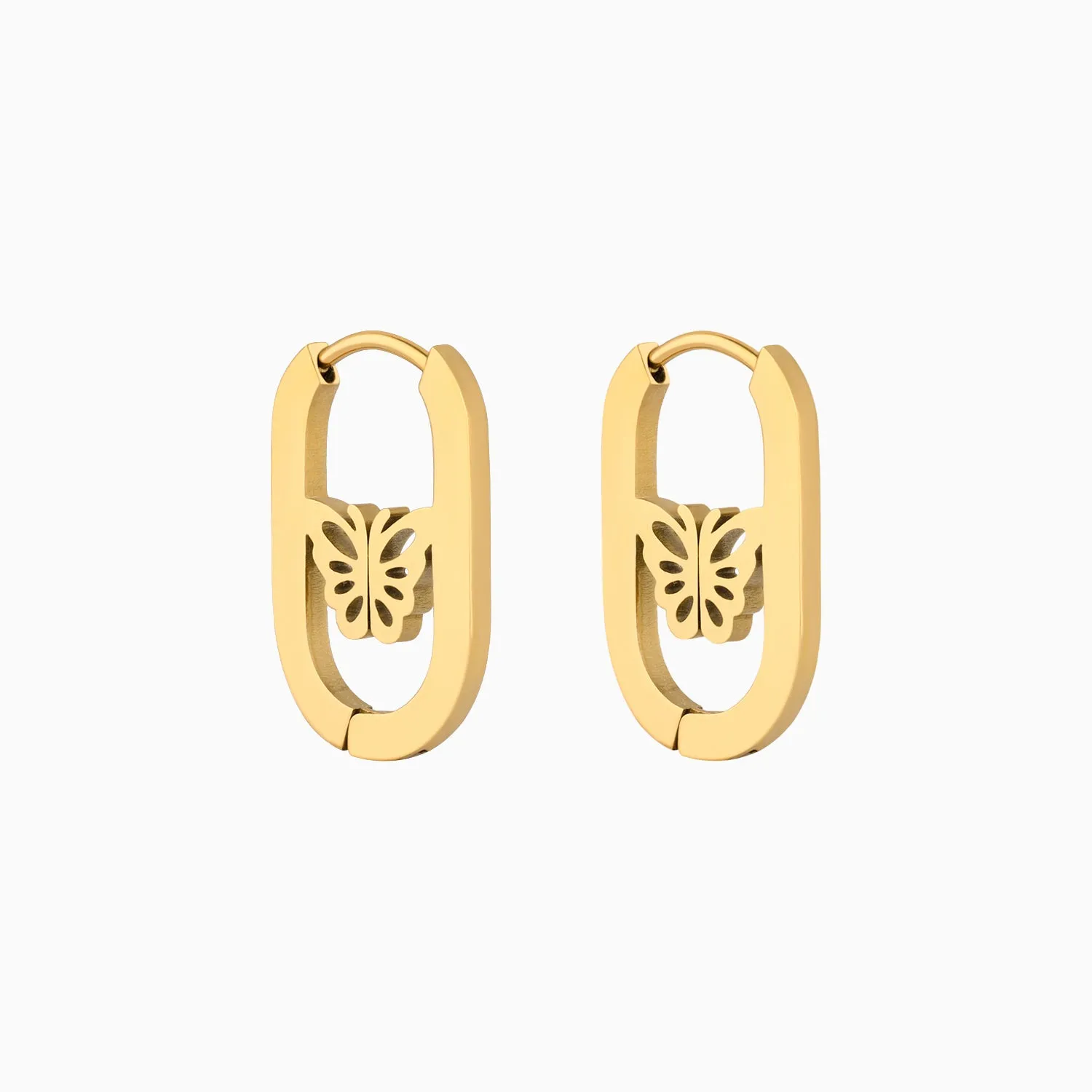 Chic Butterfly Hoops