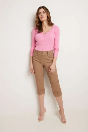 Chic Capri with Classic Cuffed Hem