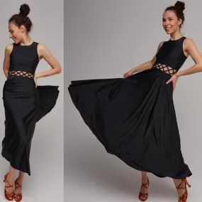 Chic Fitted Maxi Dance Dress