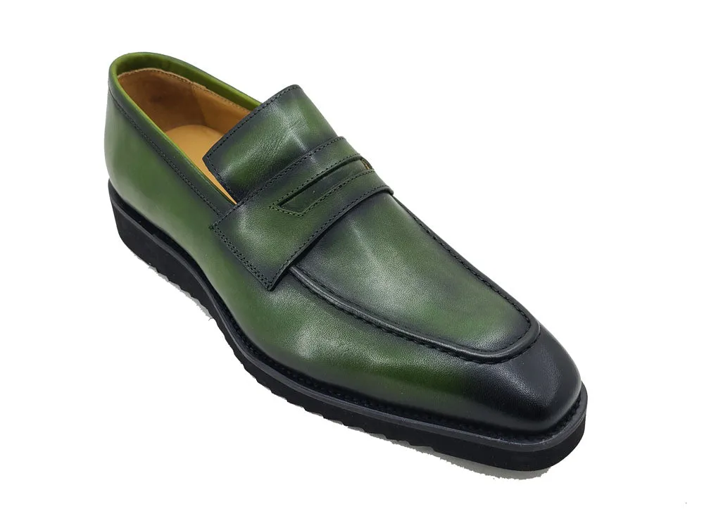 Chic Patina Burnished Penny Loafer