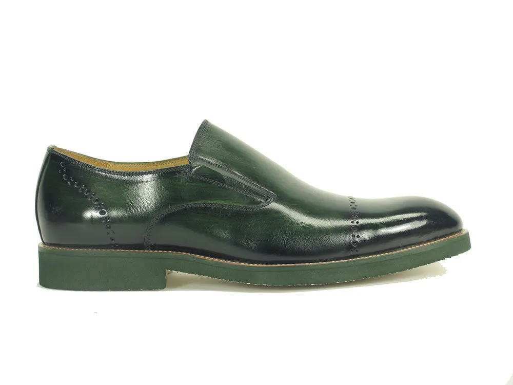 Chic Patina Finish Calfskin Slip-on