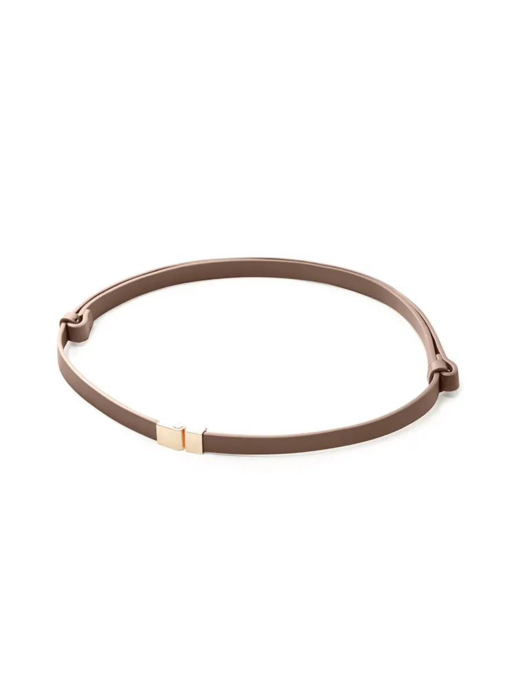 Chic Thin Leather Belt