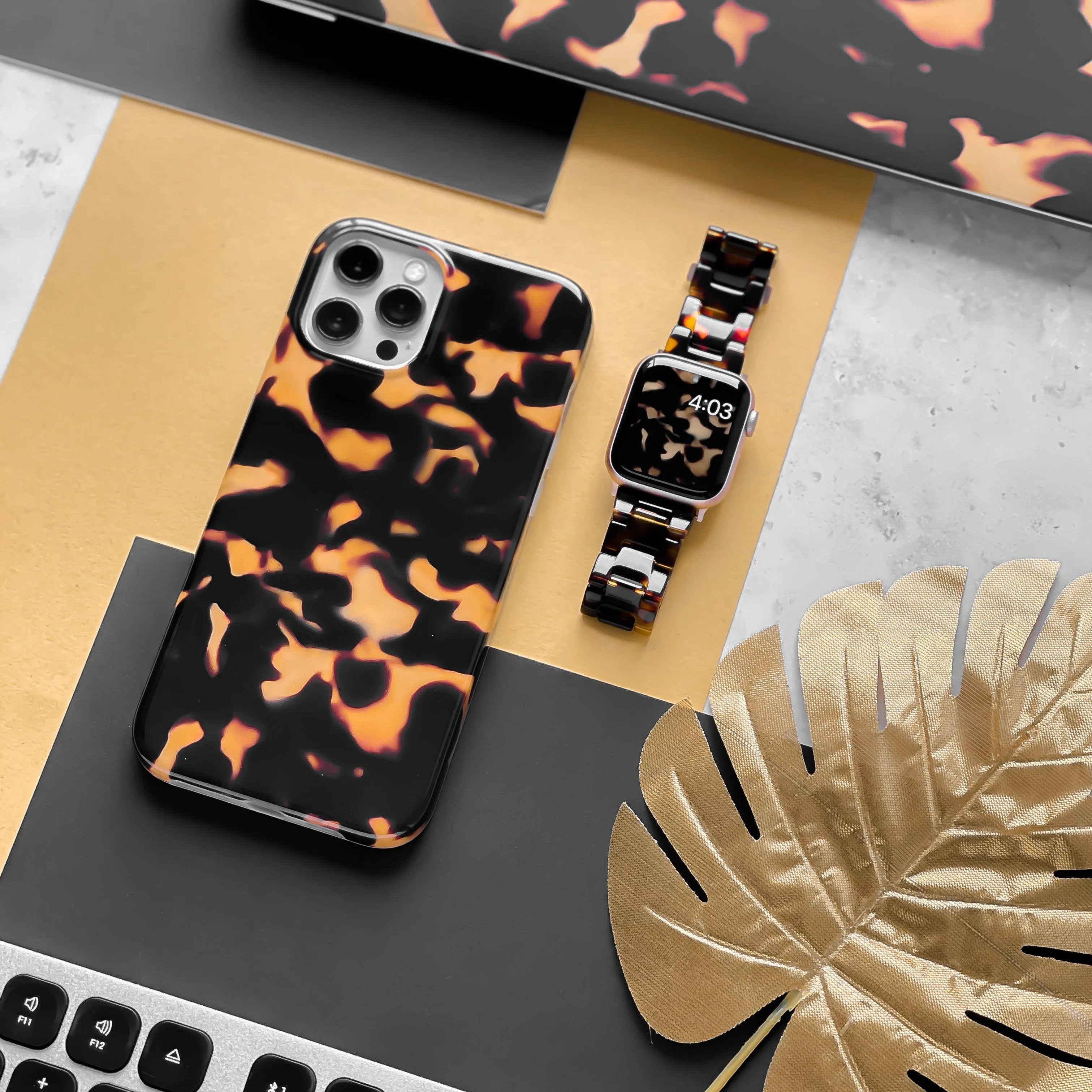 Chic Tortoiseshell Phone Case