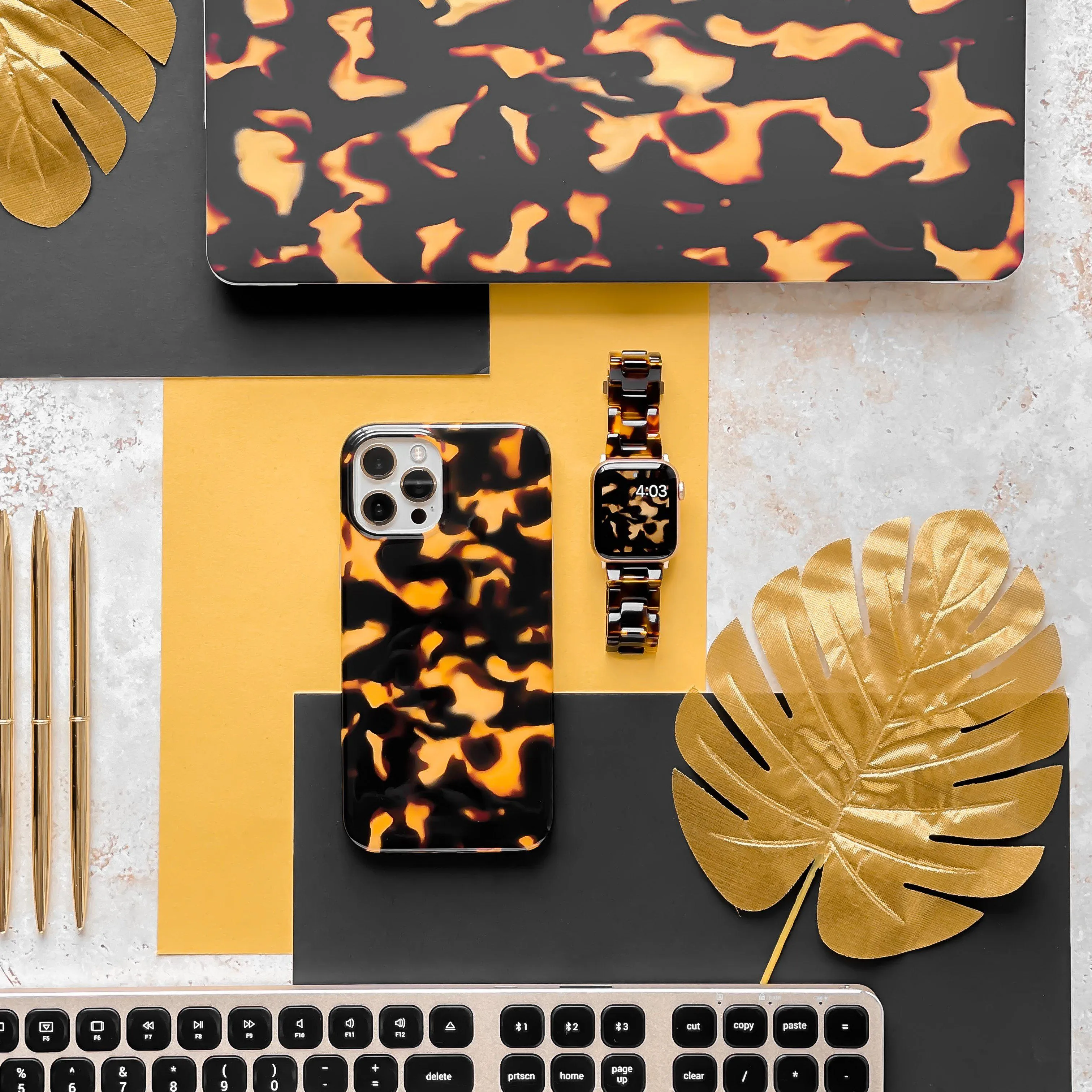 Chic Tortoiseshell Phone Case