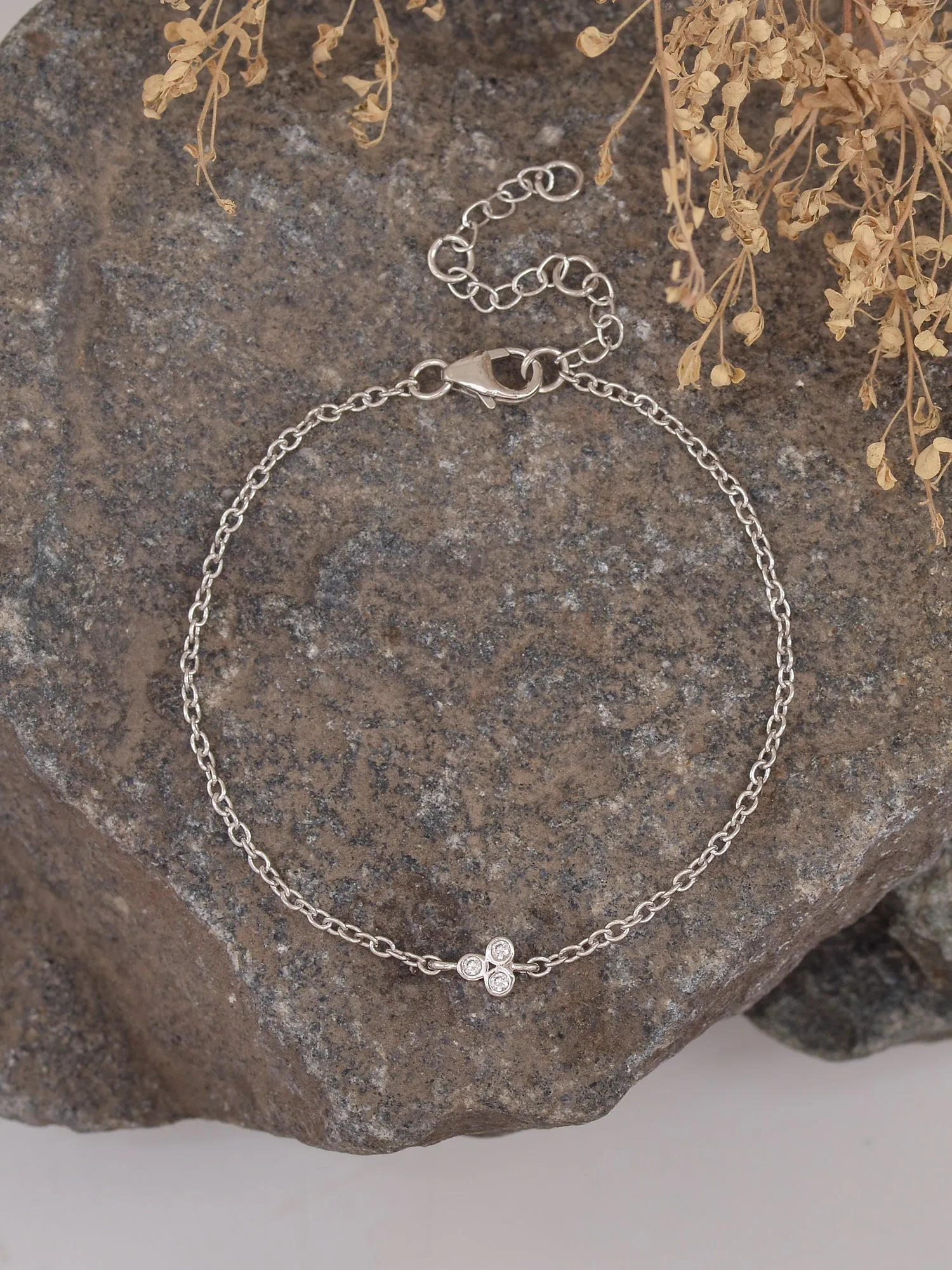 Chic Trio Silver Bracelet