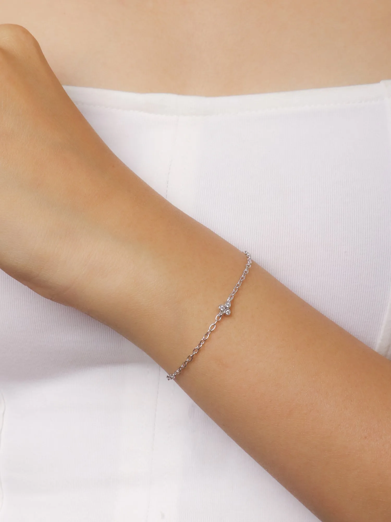 Chic Trio Silver Bracelet