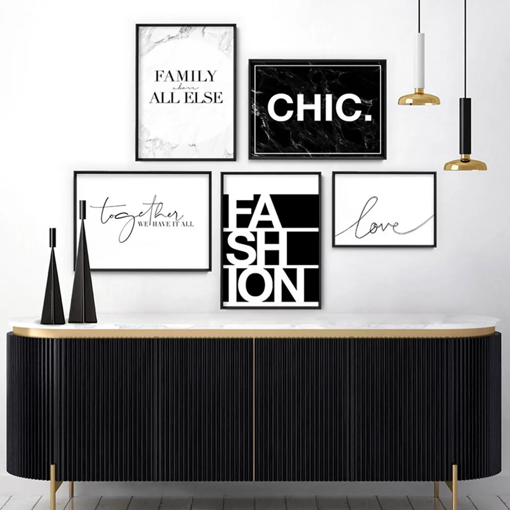 CHIC Word Typography - Art Print