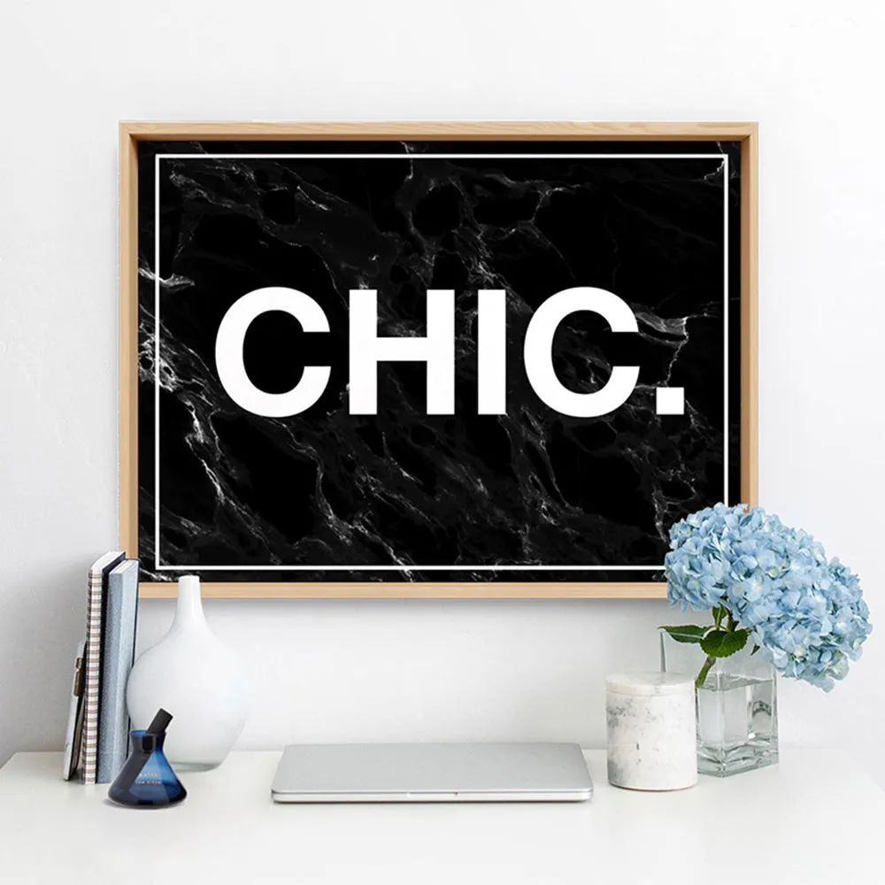 CHIC Word Typography - Art Print