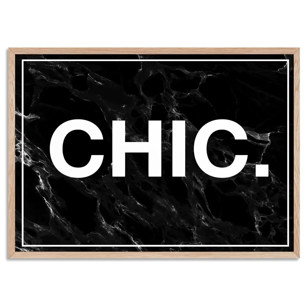 CHIC Word Typography - Art Print