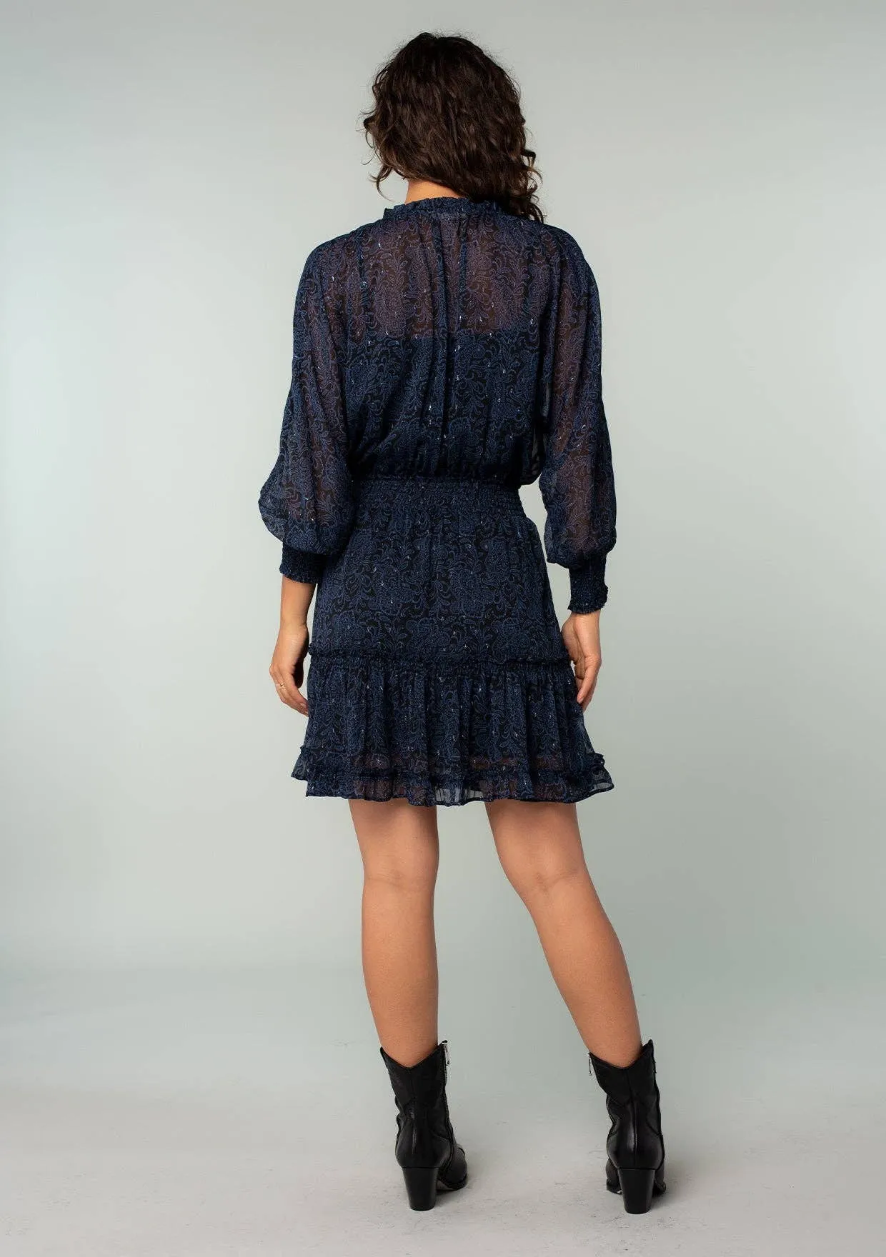 City Chic Smocked Tiered Mini Dress