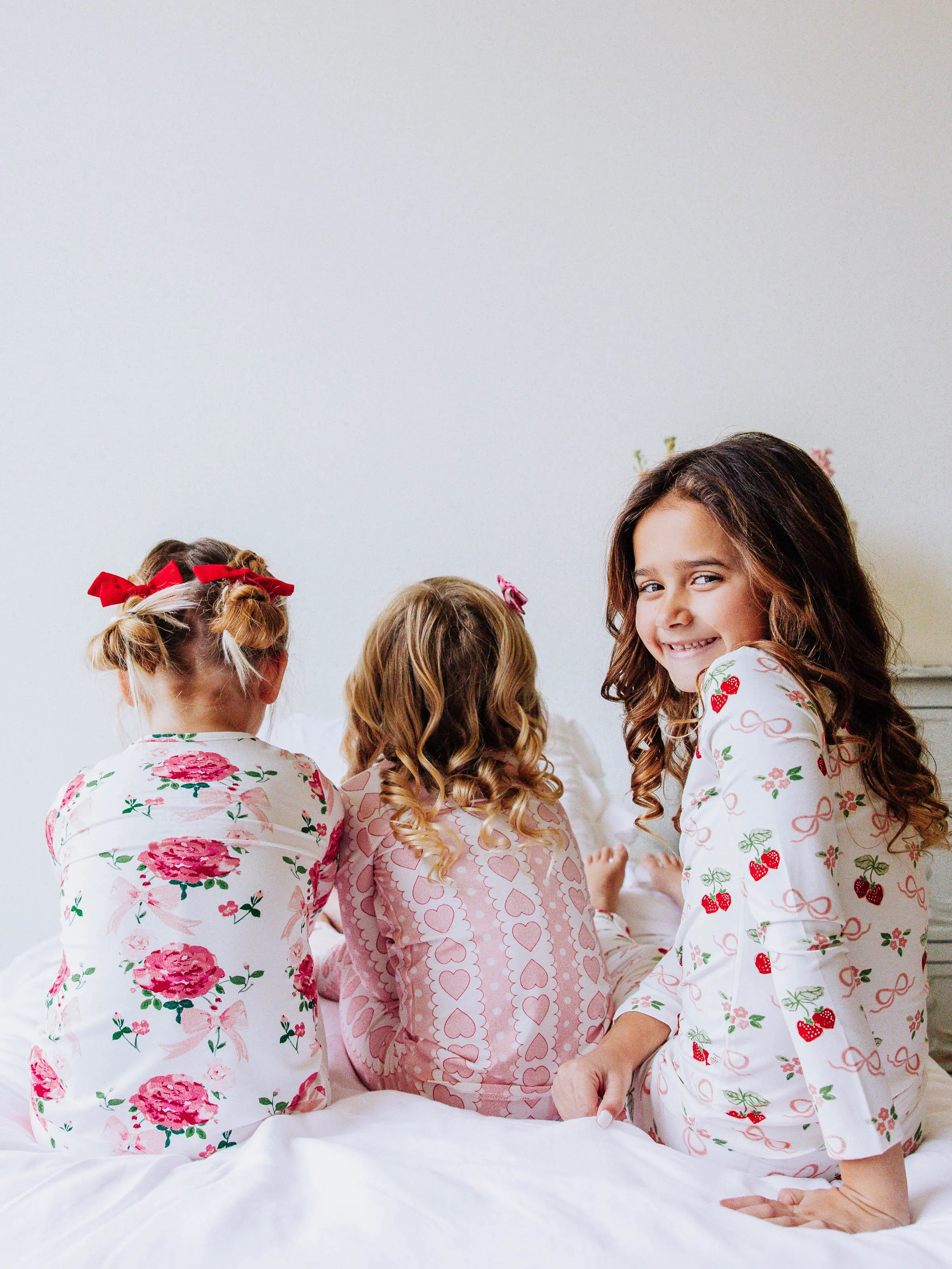 Cloud Fitted Pajamas - Sweet Berry Bows