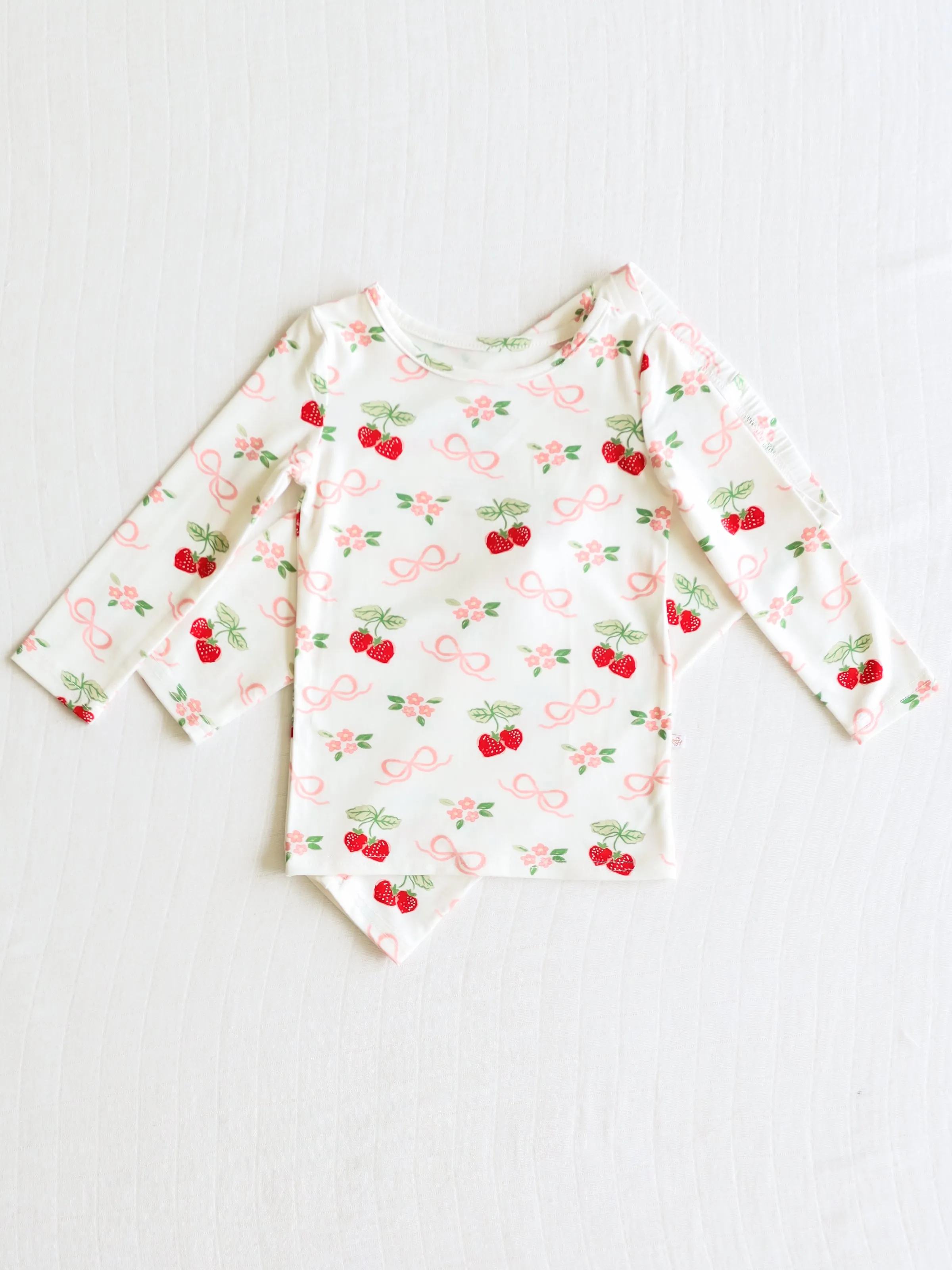 Cloud Fitted Pajamas - Sweet Berry Bows