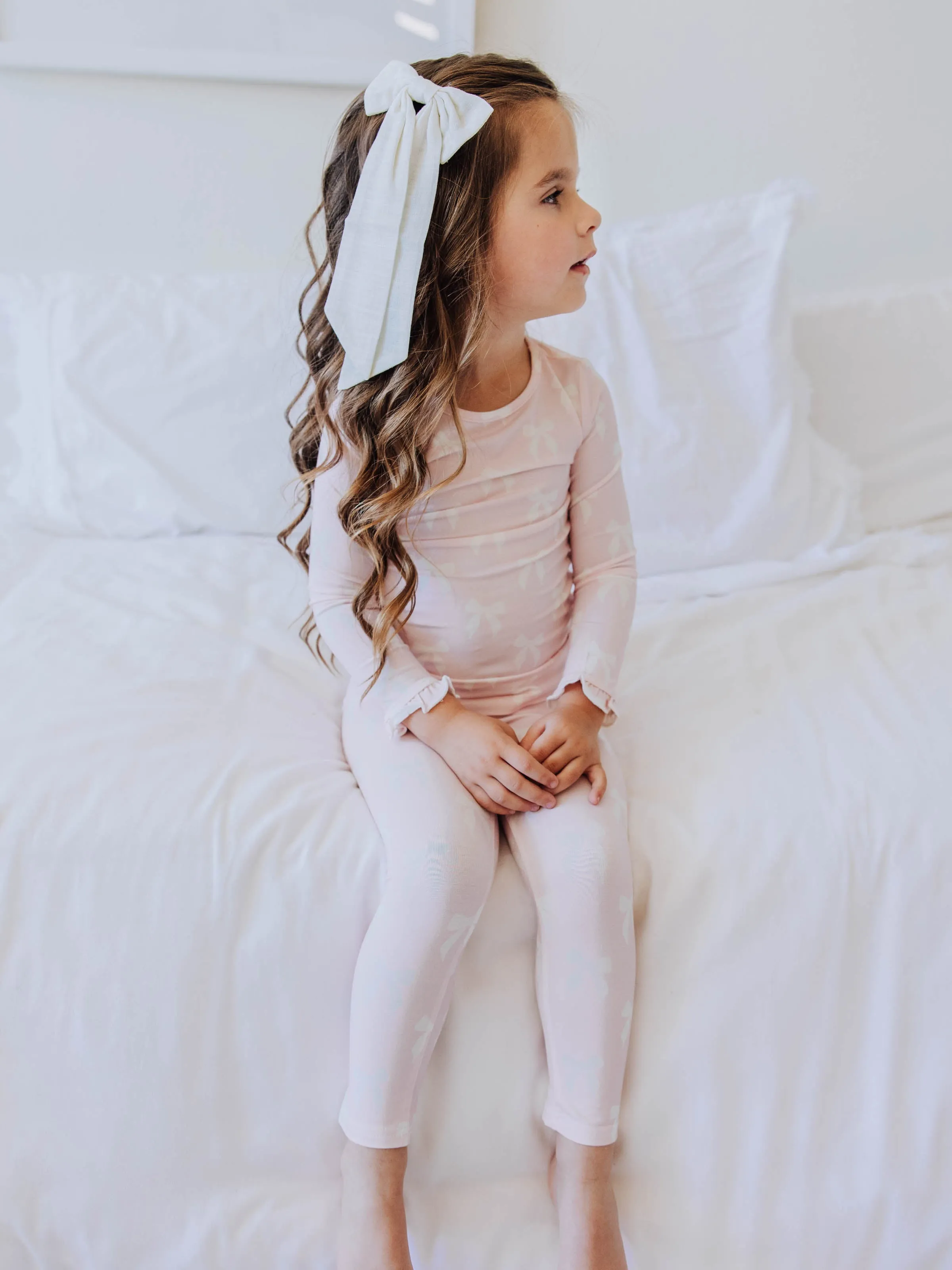 Cloud Fitted Ruffled Pajamas - Bowtiful