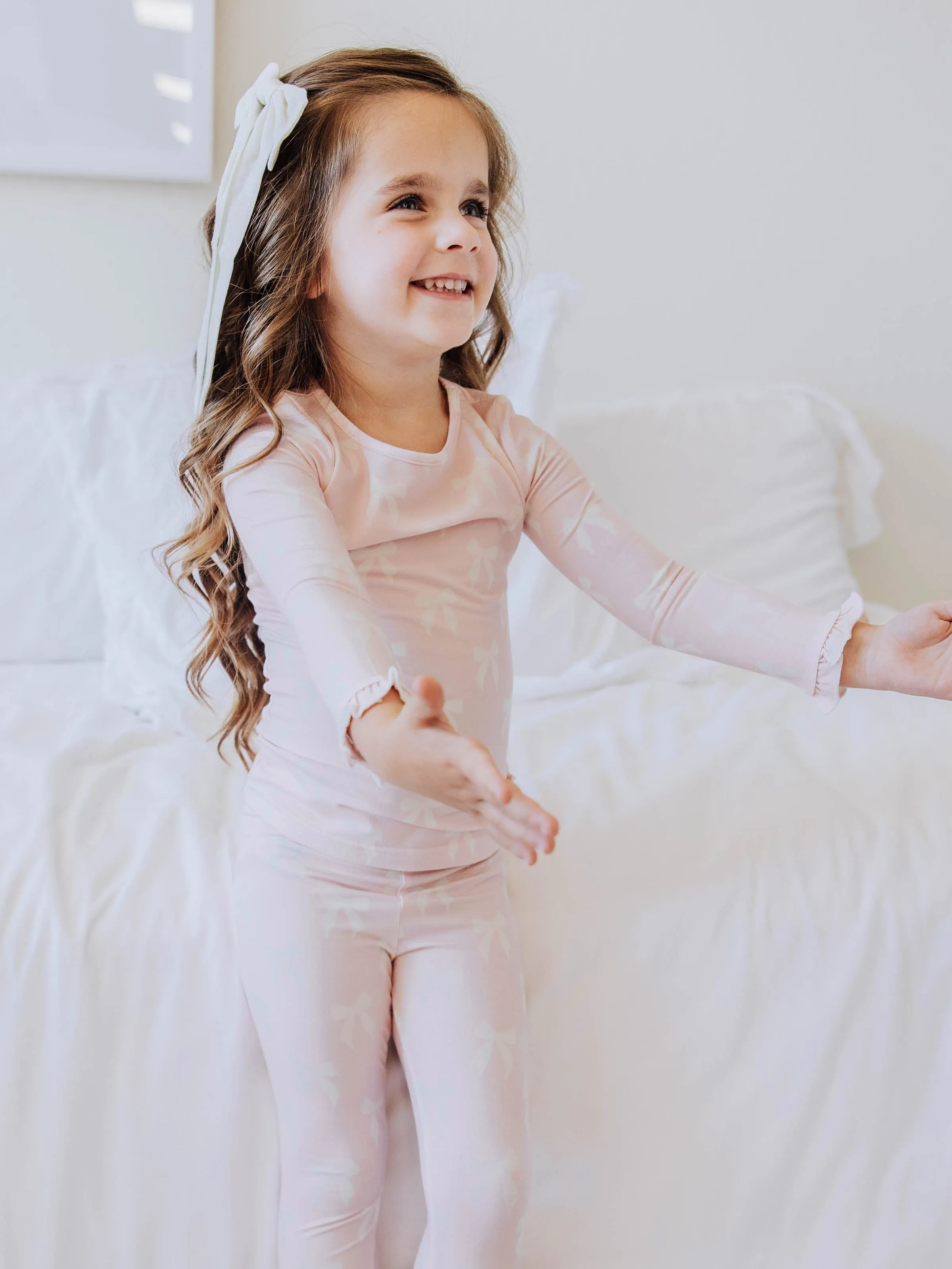 Cloud Fitted Ruffled Pajamas - Bowtiful